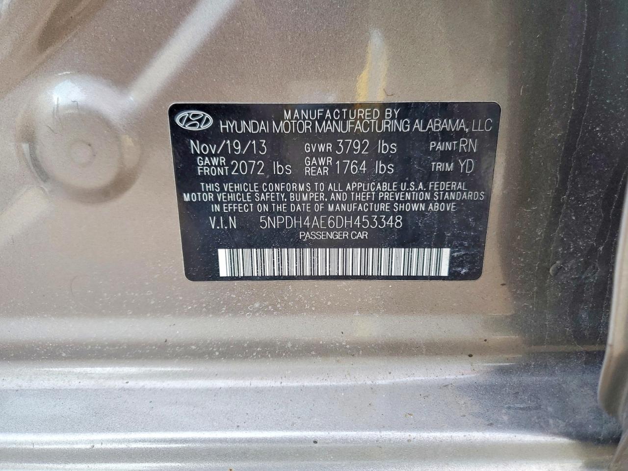 2013 HYUNDAI ELANTRA GLS photo 25