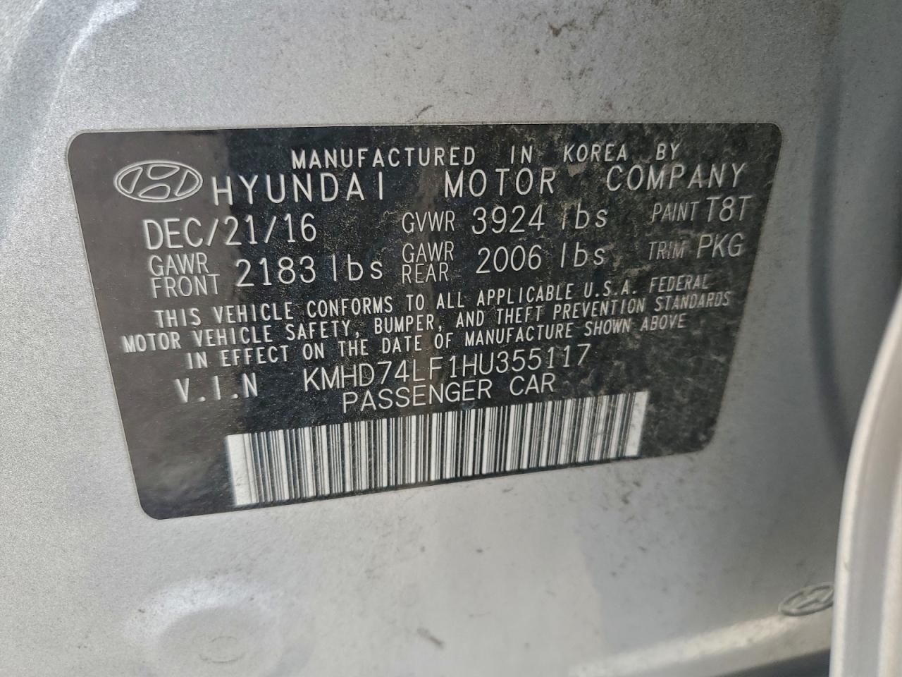 2017 HYUNDAI ELANTRA SE photo 25