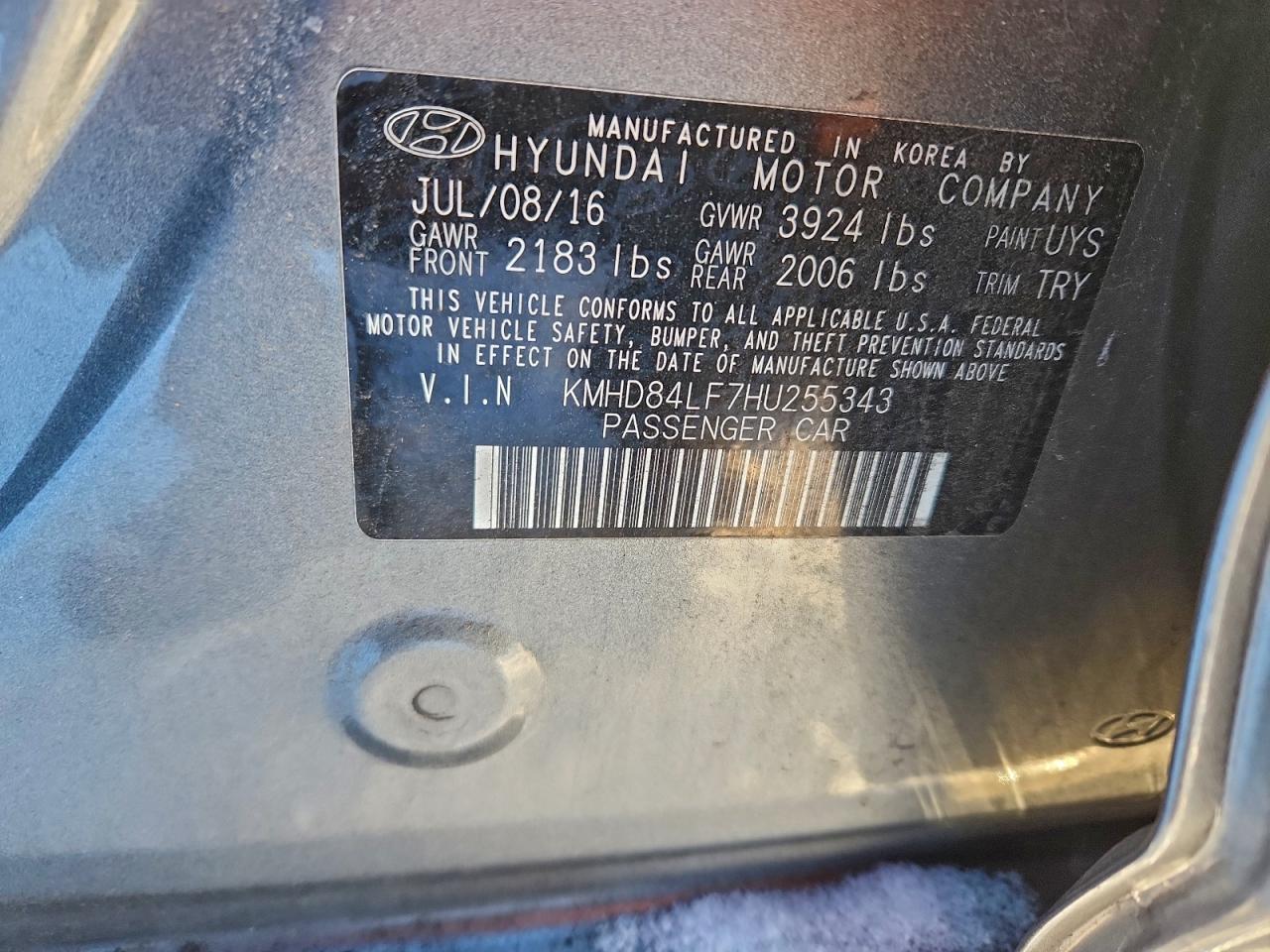 2017 HYUNDAI ELANTRA SE photo 34