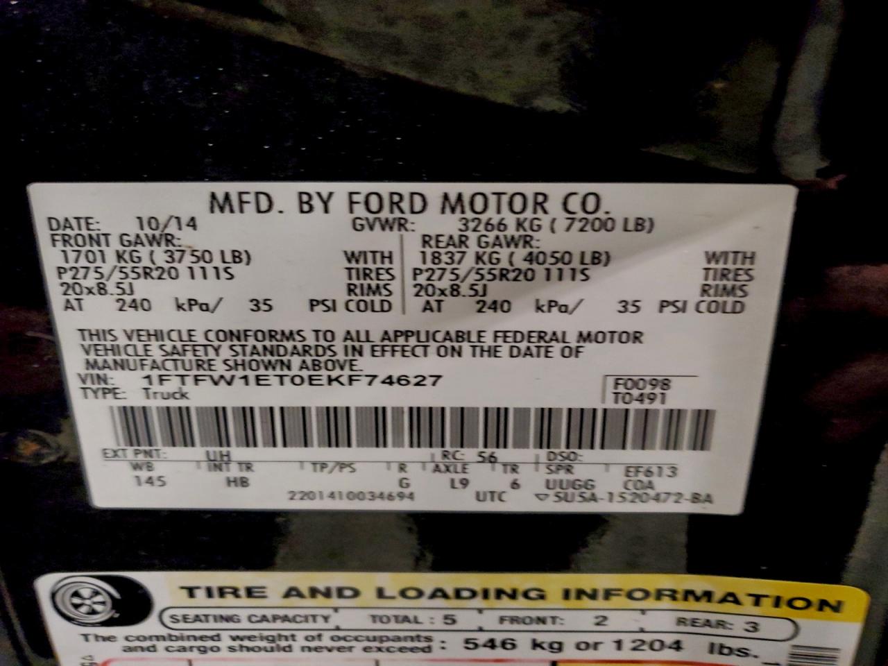 2014 FORD F150 SUPERCREW photo 23