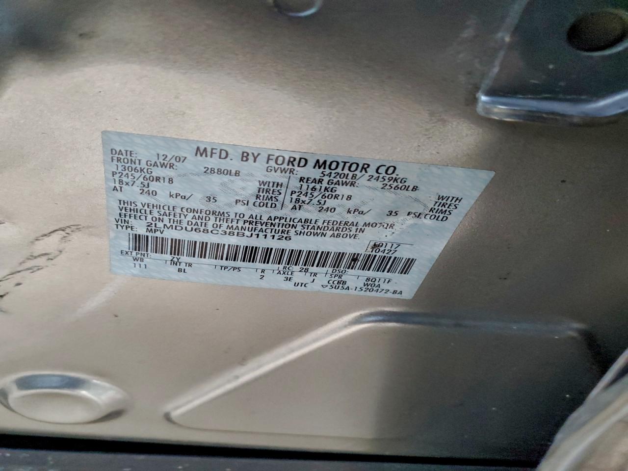 2008 LINCOLN MKX photo 25