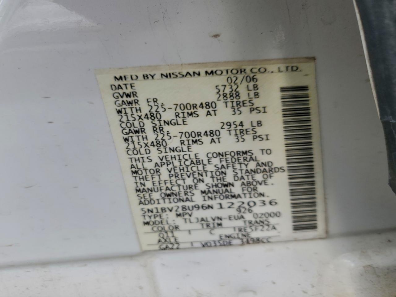 2006 NISSAN QUEST S photo 25