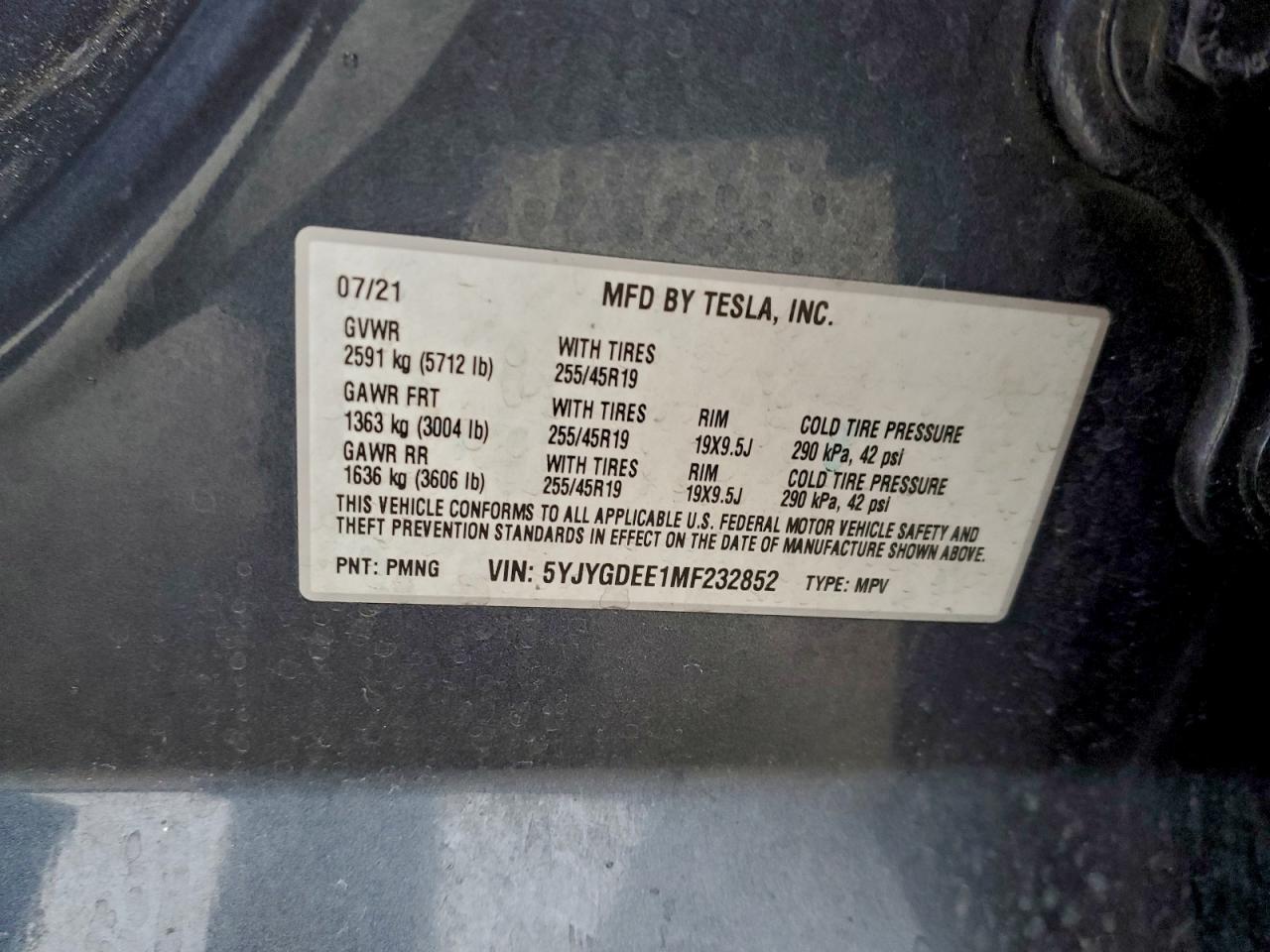 2021 TESLA MODEL Y photo 23