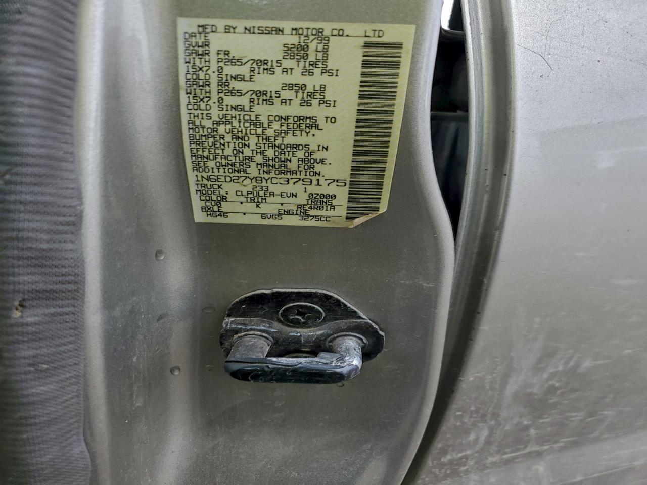 2000 NISSAN FRONTIER CREW CAB XE photo 23