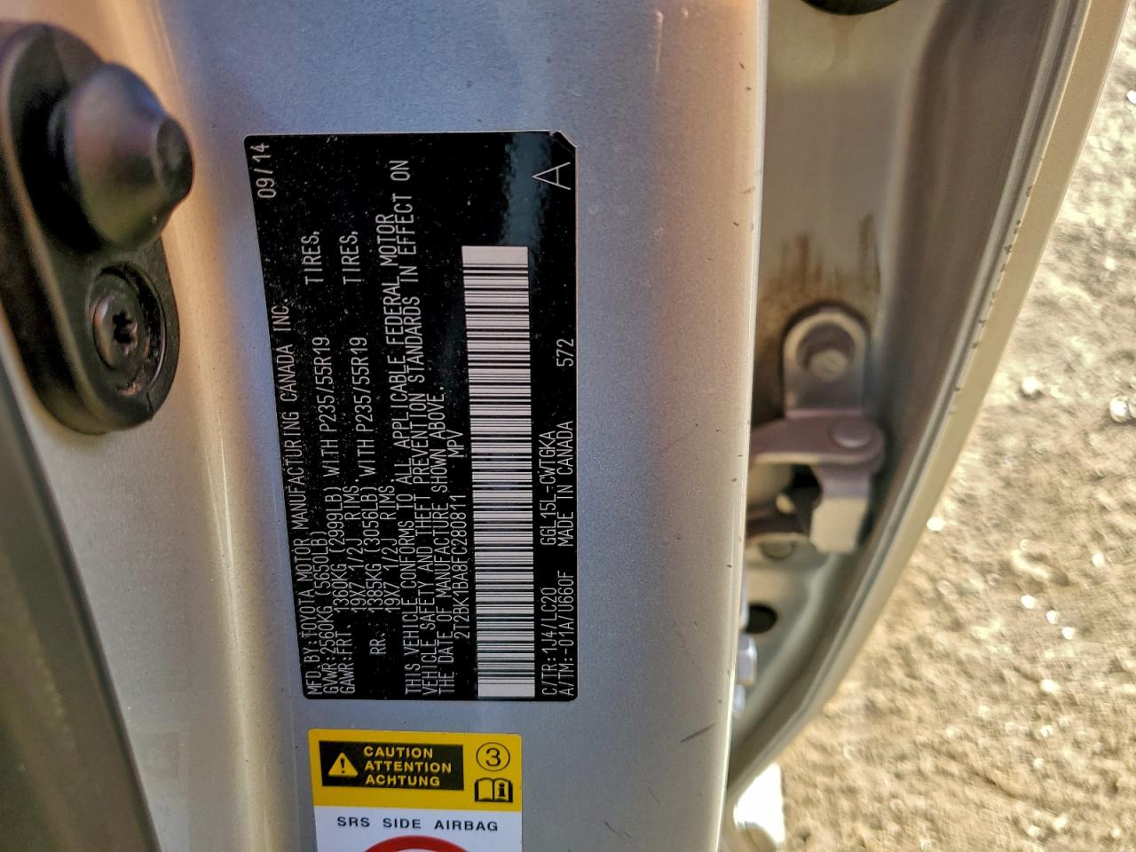 2015 LEXUS RX 350 BASE photo 13