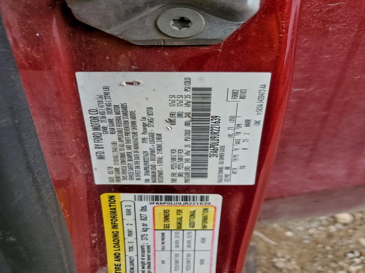 2018 FORD FUSION SE HYBRID photo 12