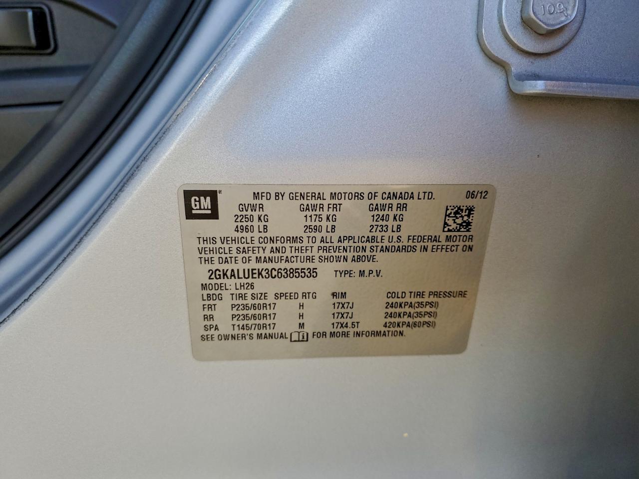 2012 GMC TERRAIN SLT photo 25