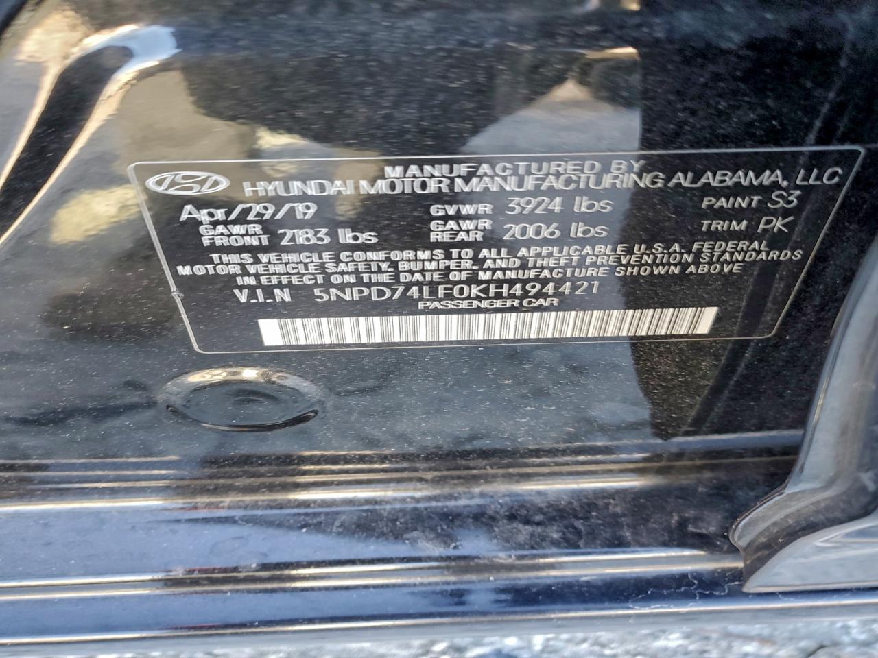 2019 HYUNDAI ELANTRA SE photo 23