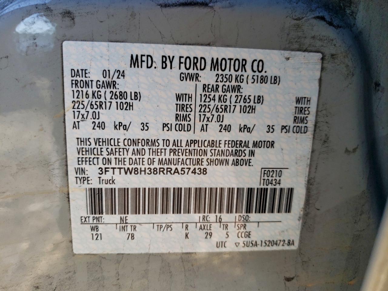 2024 FORD MAVERICK XLT photo 12