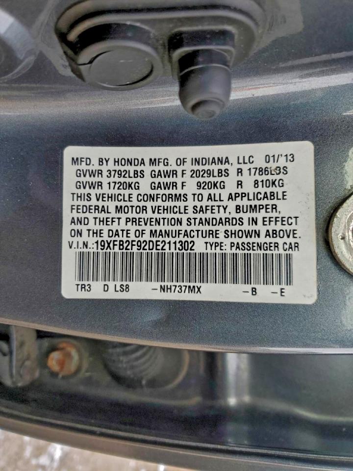 2013 HONDA CIVIC EXL photo 23