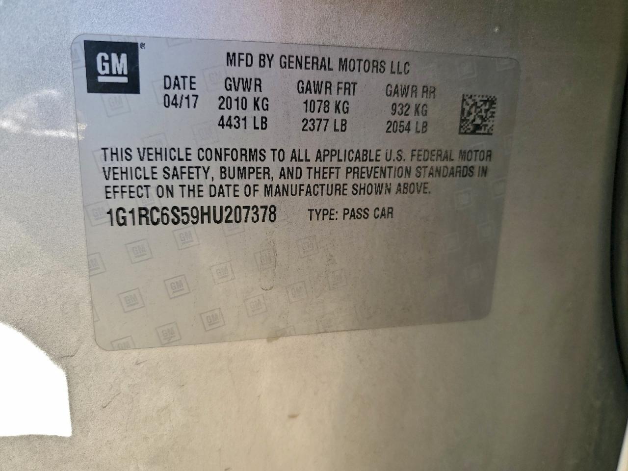 2017 CHEVROLET VOLT LT photo 25