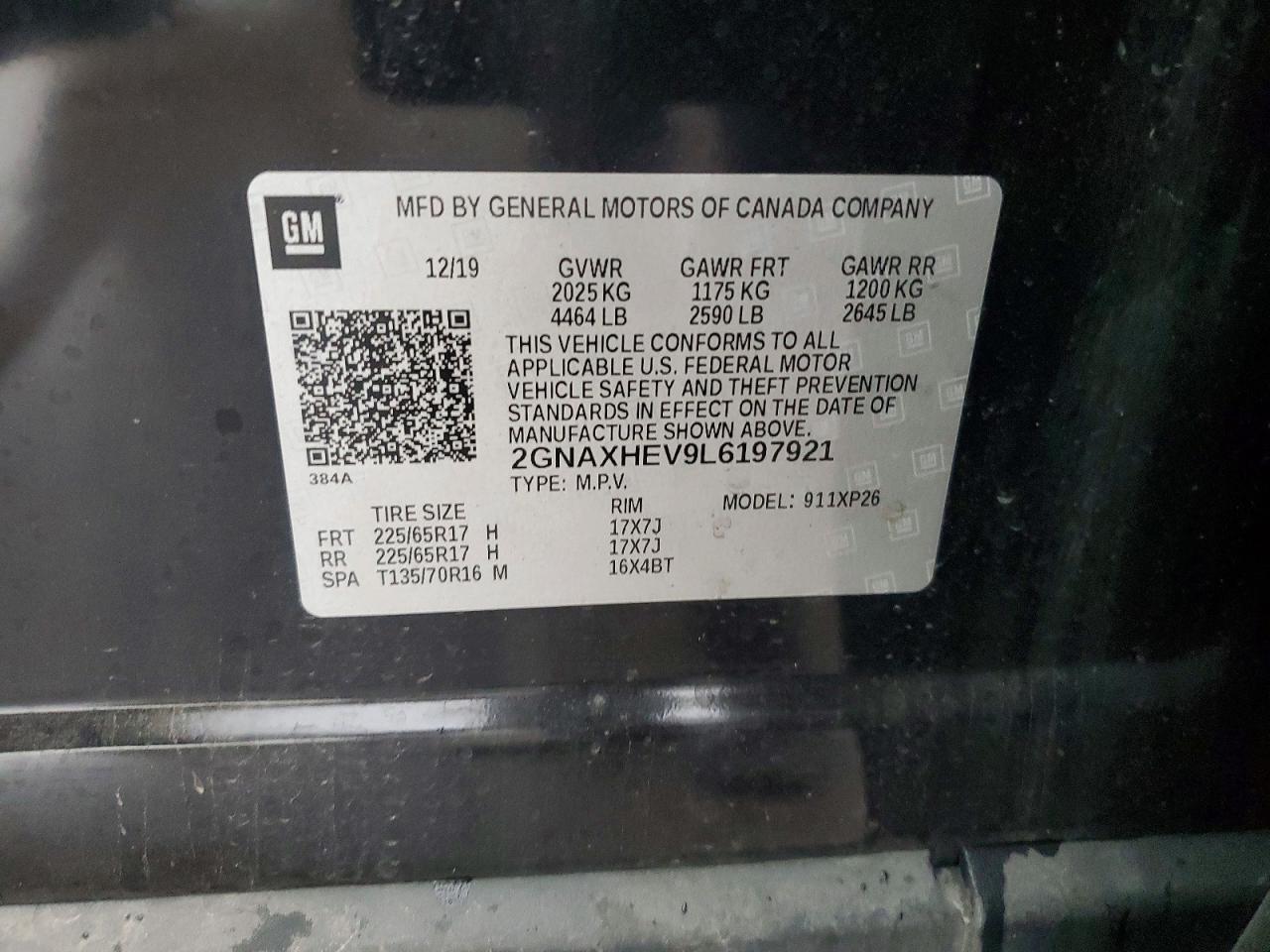2020 CHEVROLET EQUINOX LS photo 49