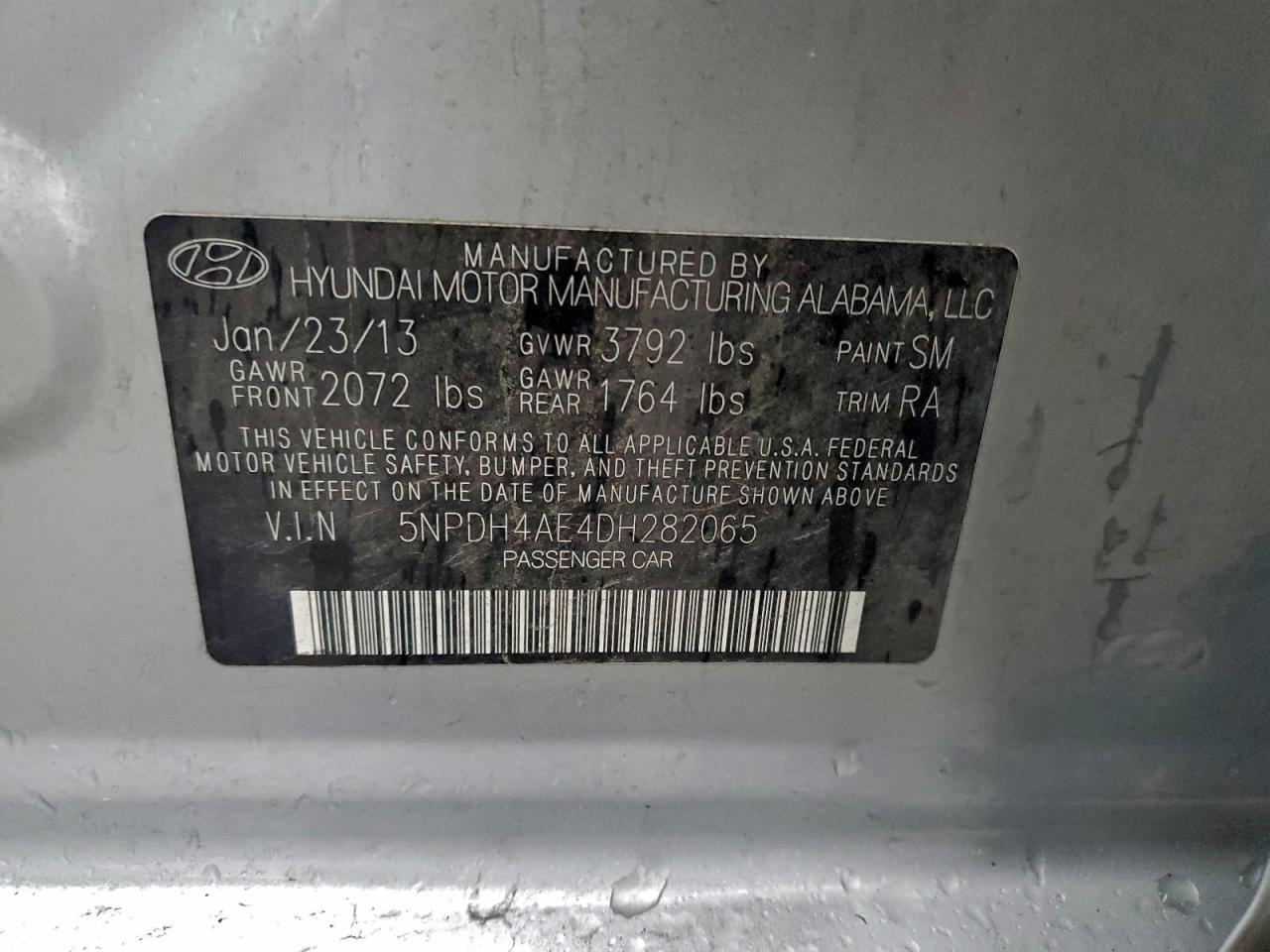 2013 HYUNDAI ELANTRA GLS photo 23