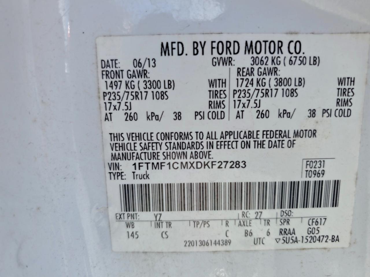 2013 FORD F150 photo 25