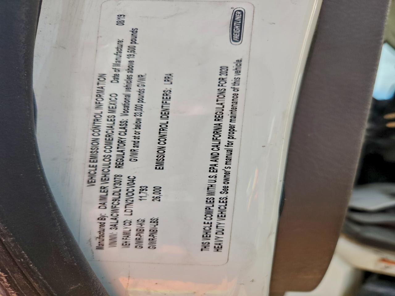 2020 FREIGHTLINER M2 106 MEDIUM DUTY photo 14