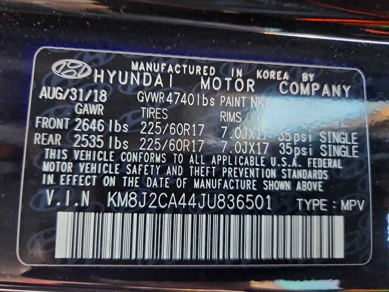 2018 HYUNDAI TUCSON SE photo 13