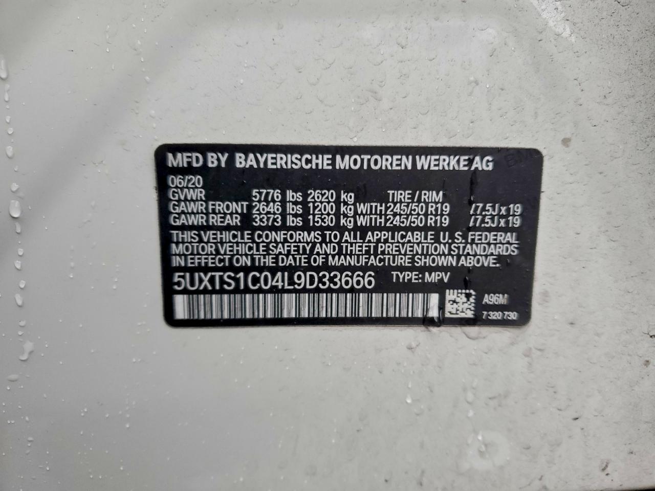 2020 BMW X3 XDRIVE30E photo 40