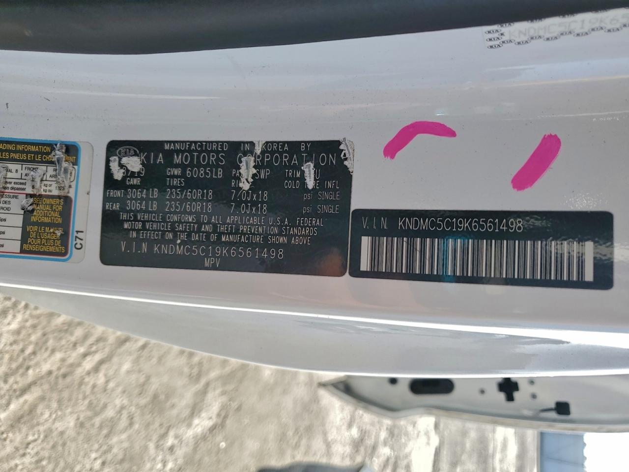 2019 KIA SEDONA EX photo 27