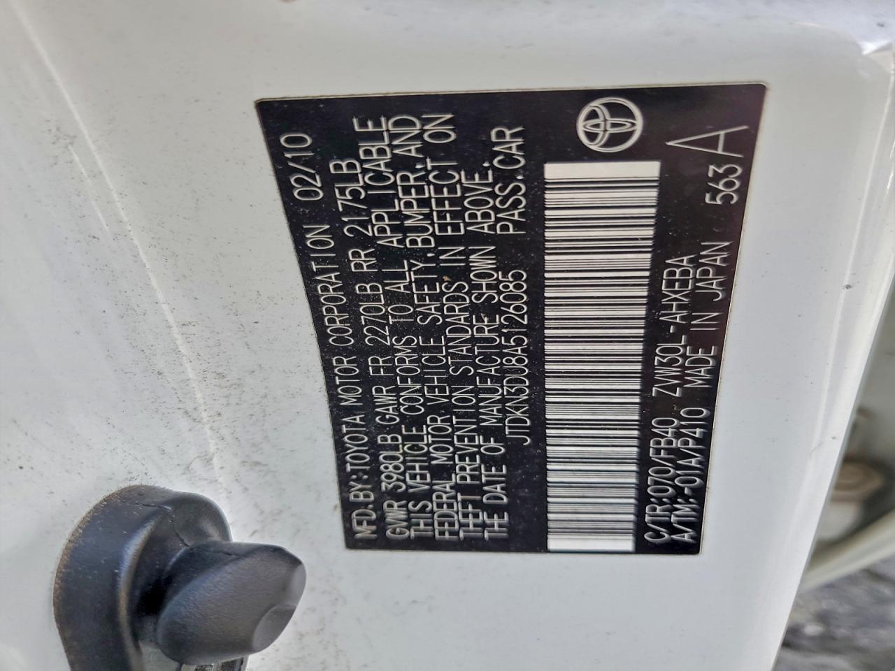 2010 TOYOTA PRIUS photo 12