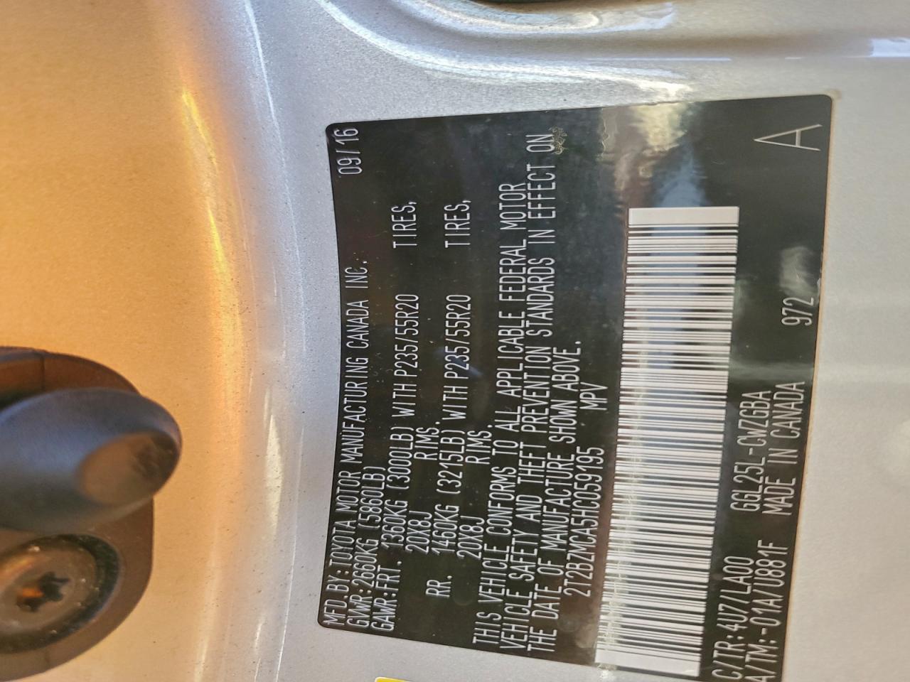 2017 LEXUS RX 350 BASE photo 13
