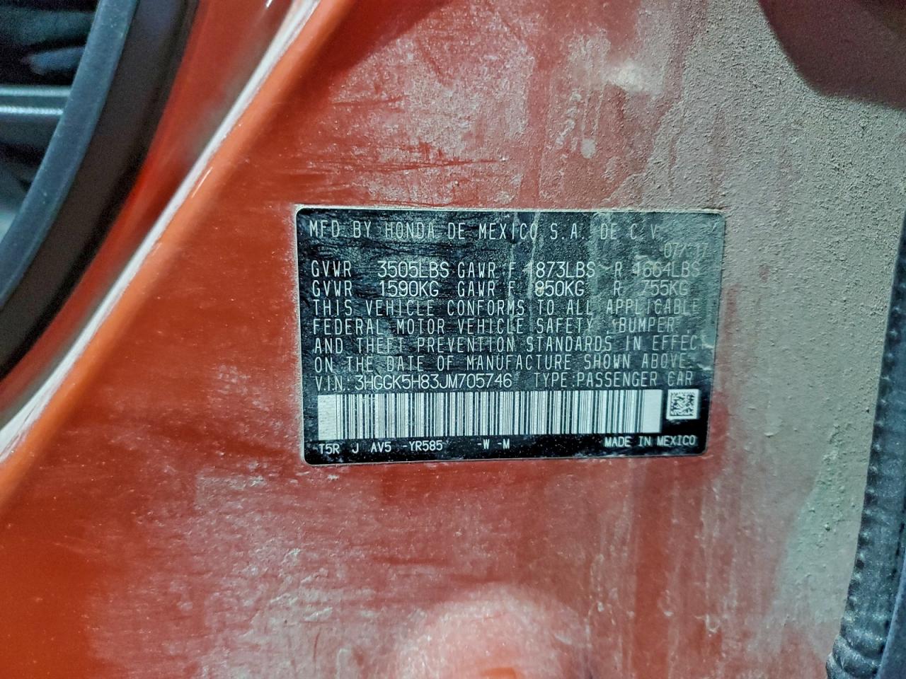 2018 HONDA FIT EX photo 13