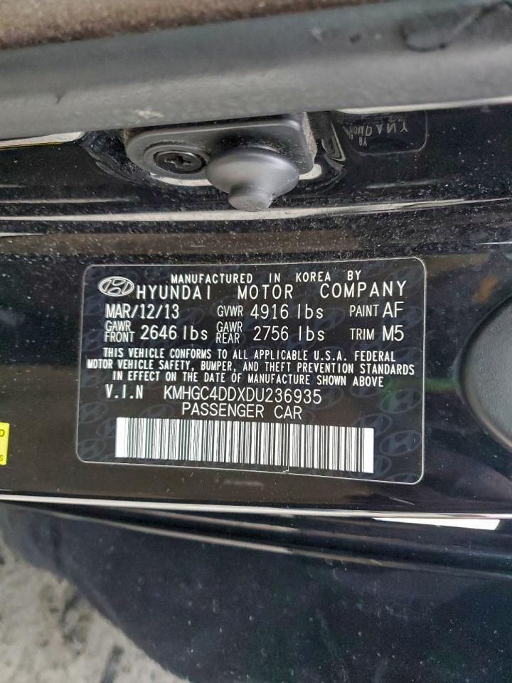 2013 HYUNDAI GENESIS 3.8L photo 12