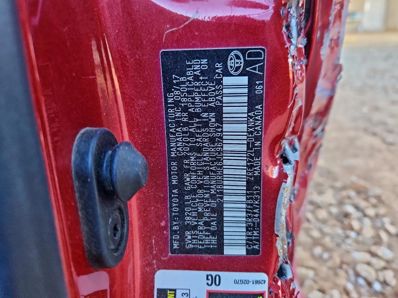 2018 TOYOTA COROLLA L photo 25