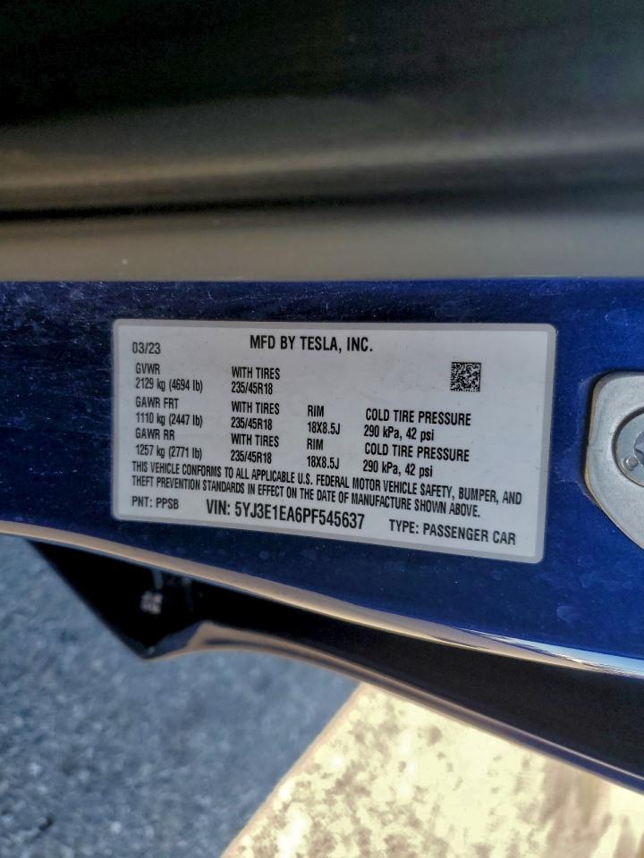 2023 TESLA MODEL 3 photo 23