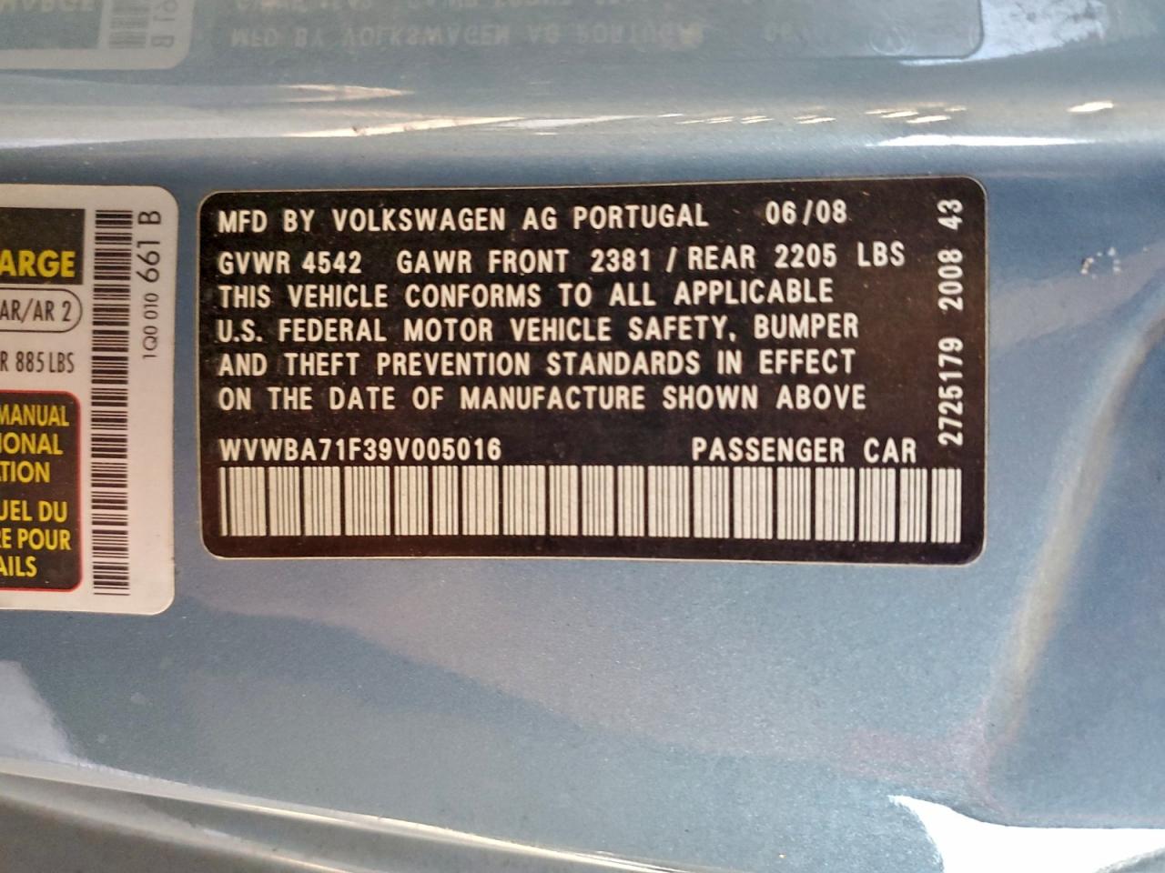 2009 VOLKSWAGEN EOS TURBO photo 12