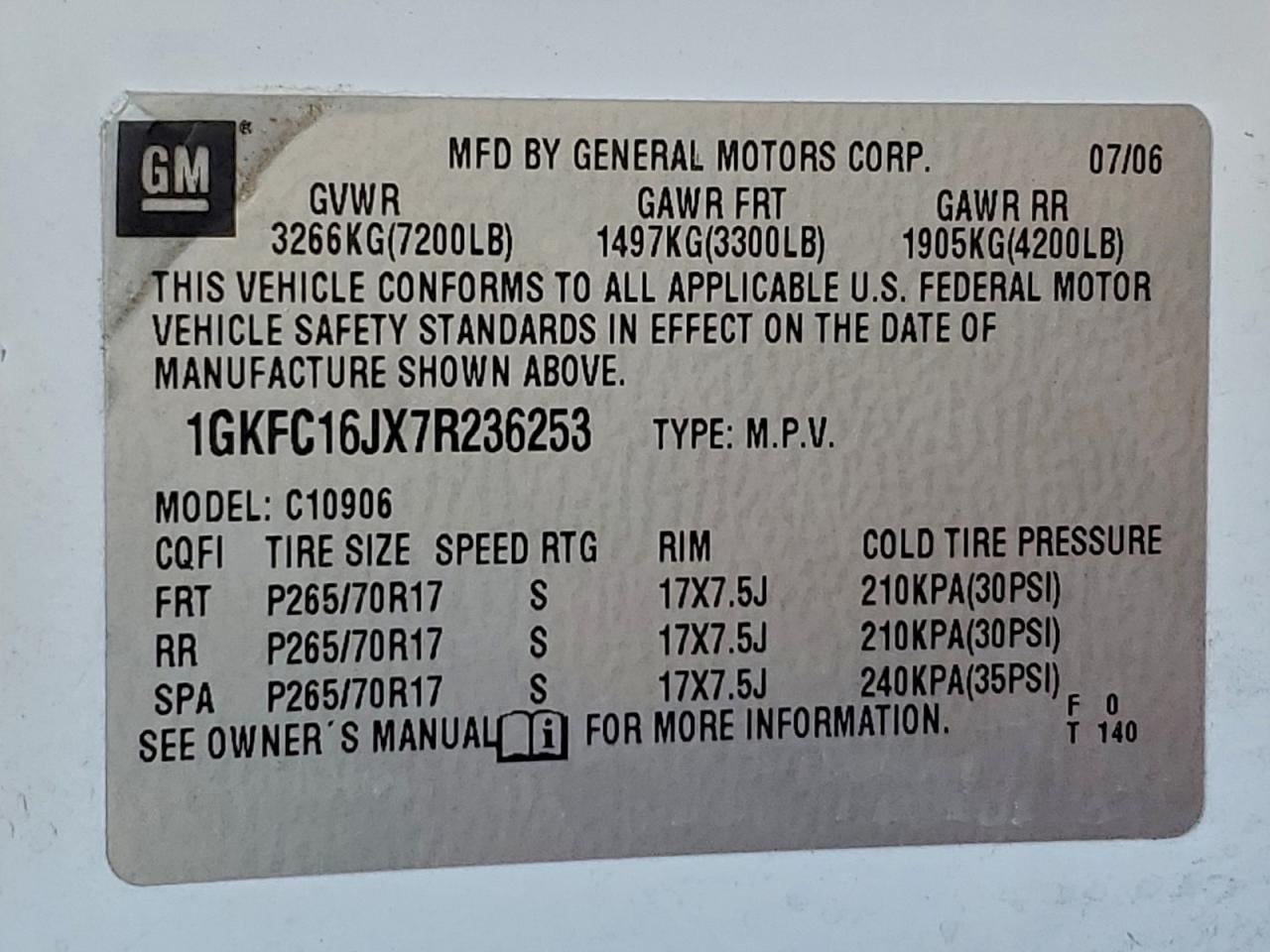 2007 GMC YUKON XL C1500 photo 25