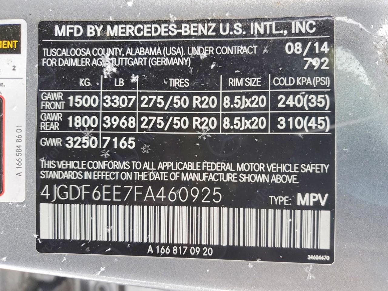 2015 MERCEDES-BENZ GL 450 4MATIC photo 25