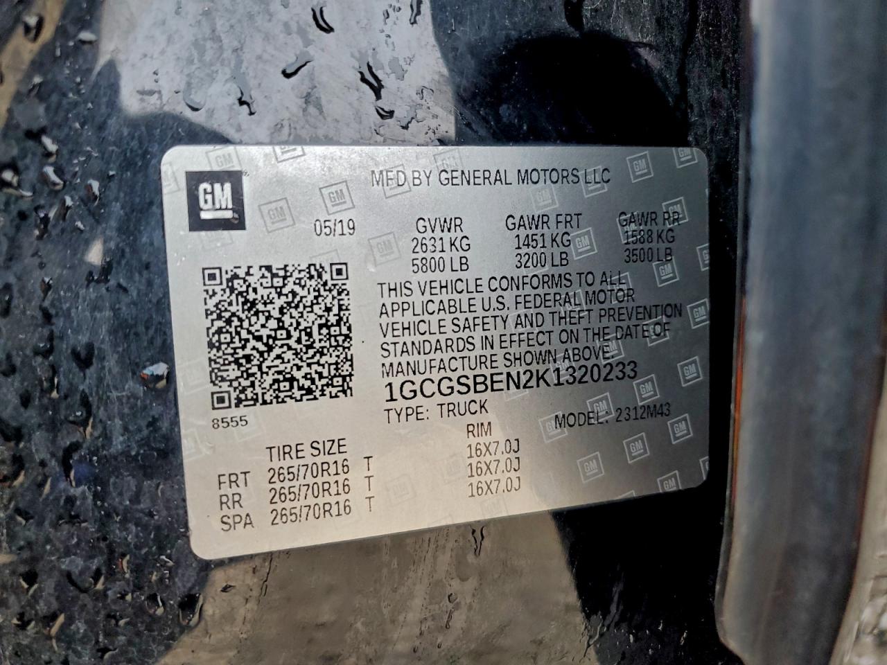 2019 CHEVROLET COLORADO photo 12