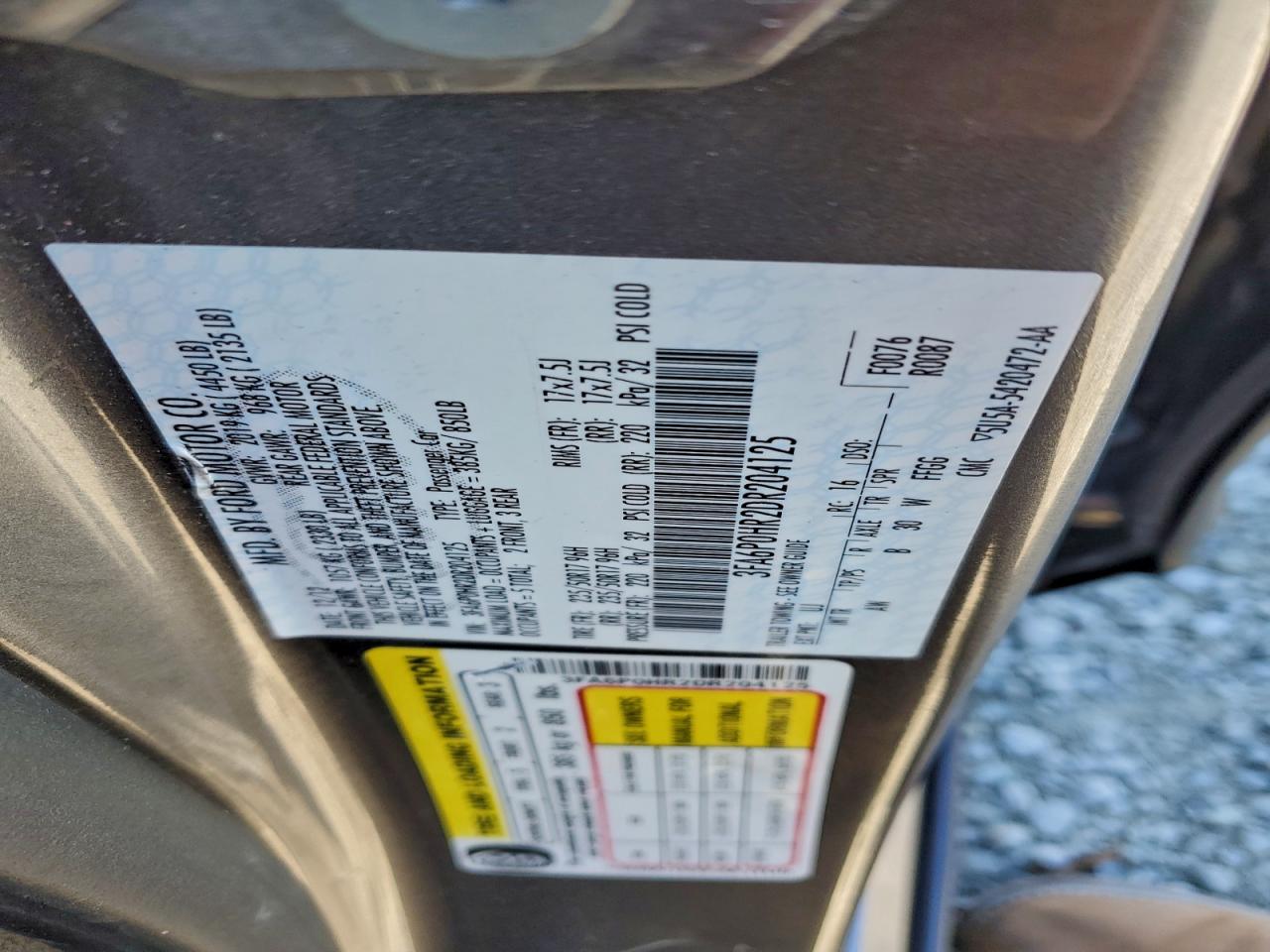 2013 FORD FUSION SE photo 34