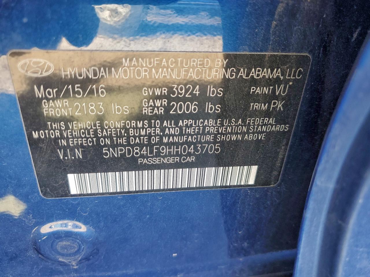 2017 HYUNDAI ELANTRA SE photo 13
