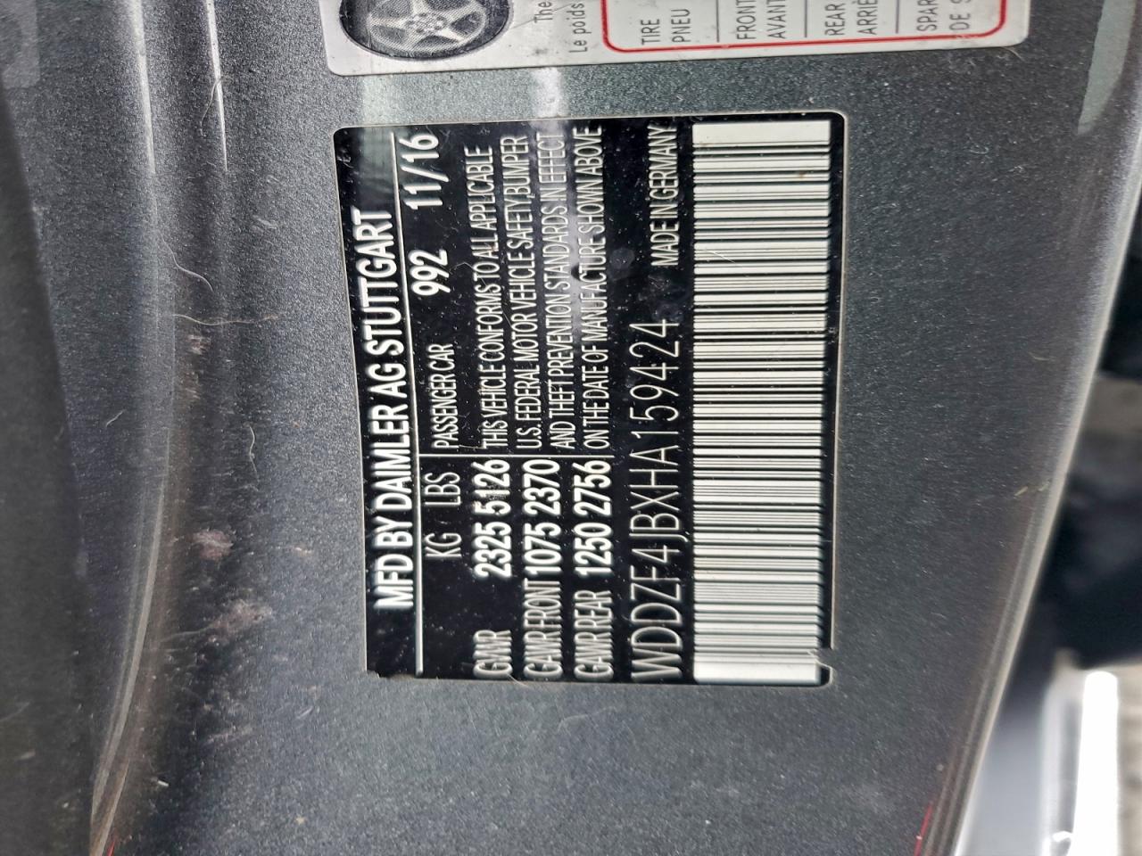 2017 MERCEDES-BENZ E 300 photo 12