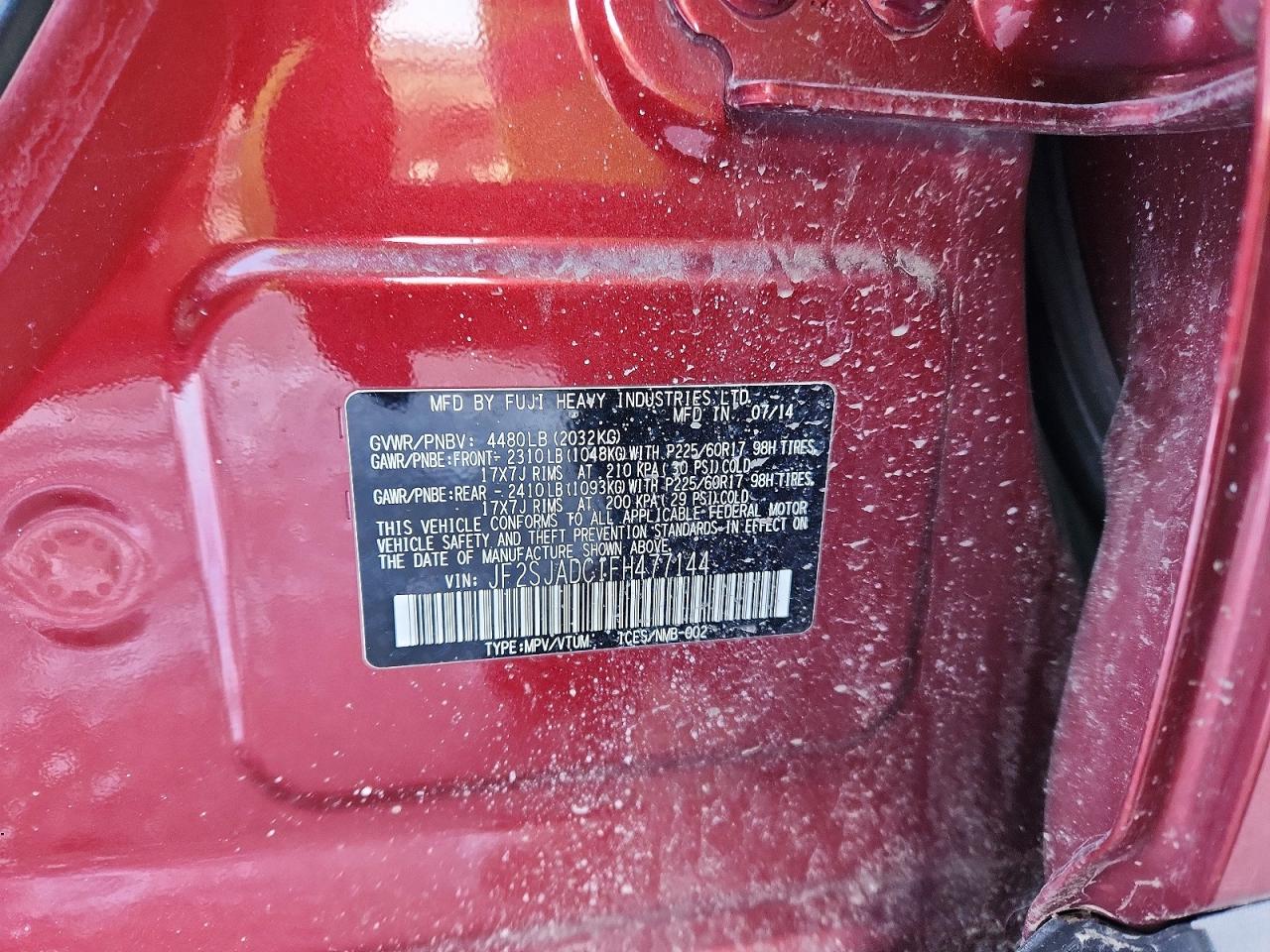 2015 SUBARU FORESTER 2.5I PREMIUM photo 23
