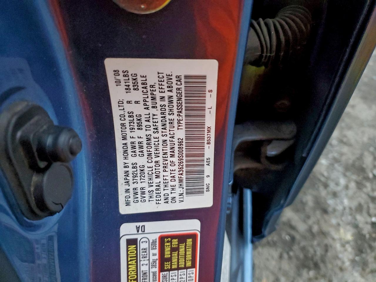 2009 HONDA CIVIC HYBRID photo 23
