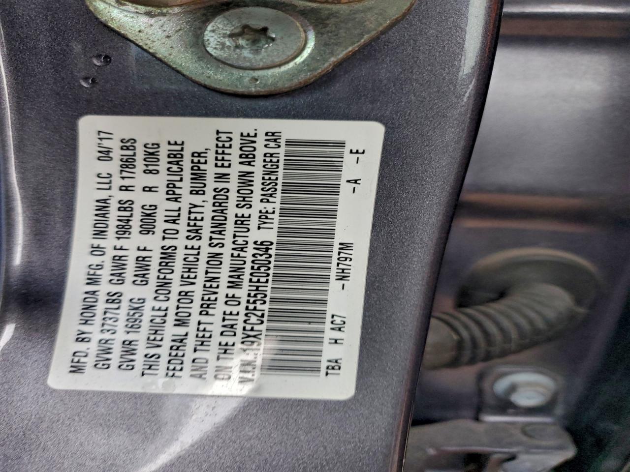2017 HONDA CIVIC LX photo 13