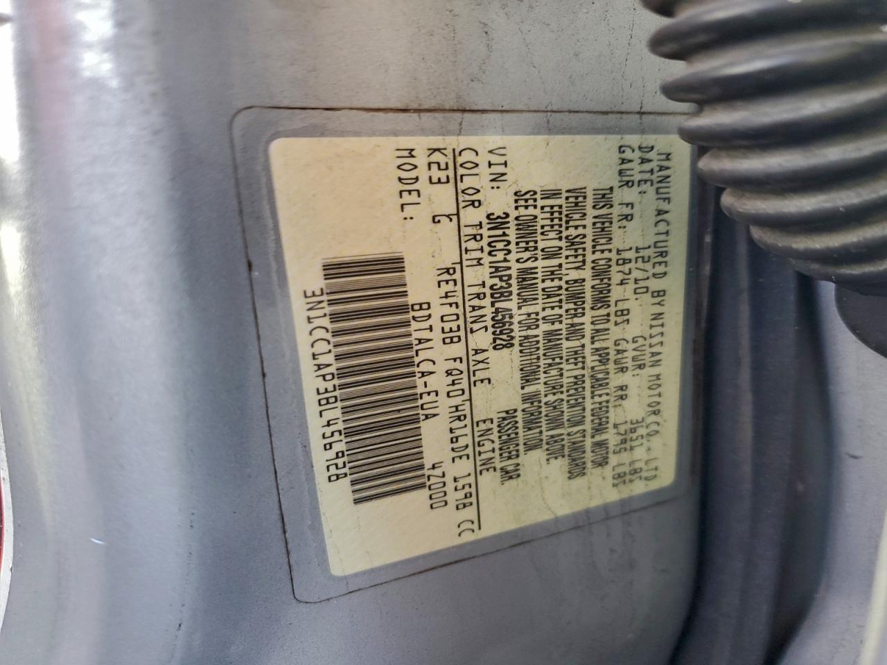 2011 NISSAN VERSA S photo 25