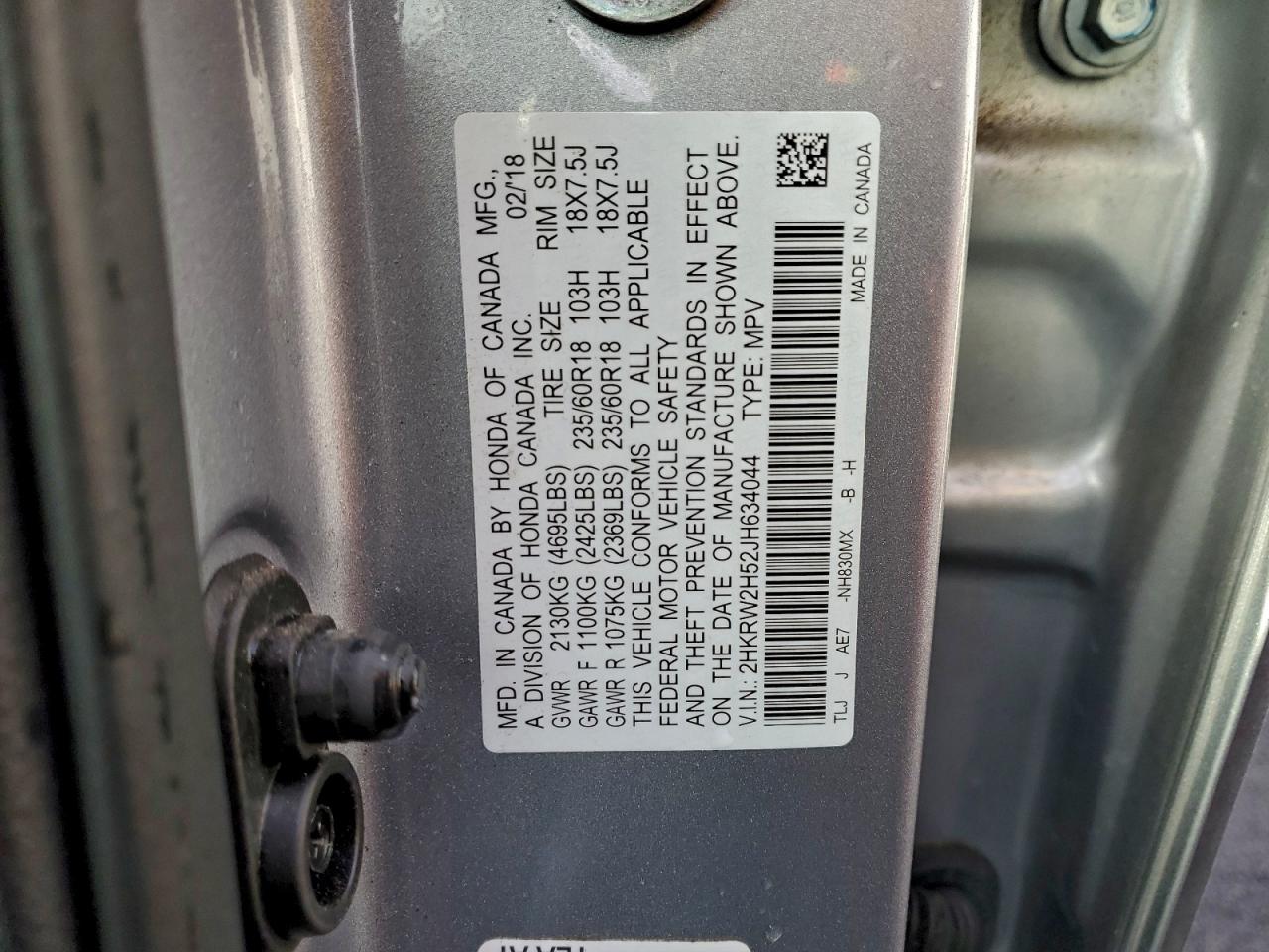 2018 HONDA CR-V EX photo 25