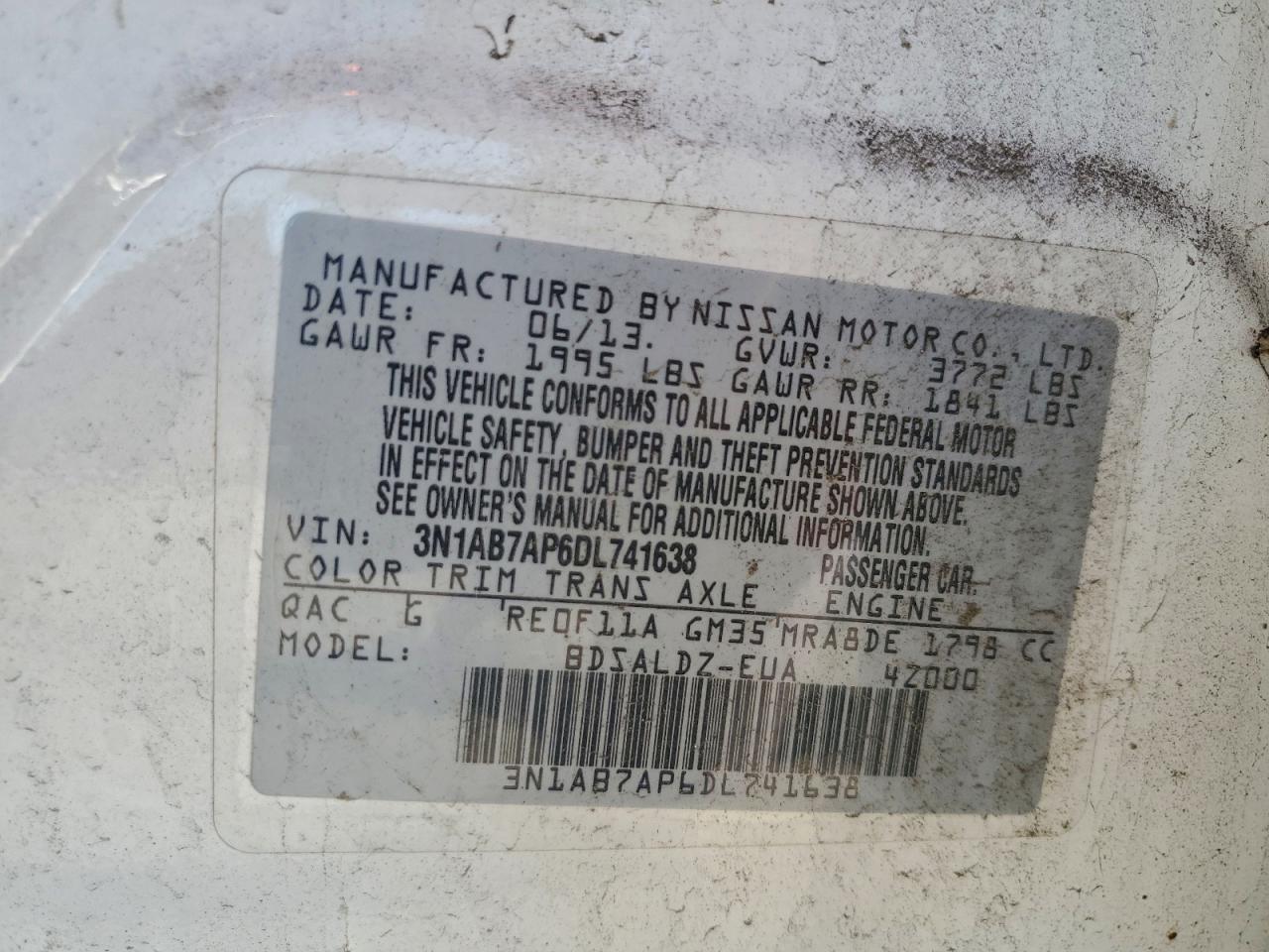 2013 NISSAN SENTRA S photo 25