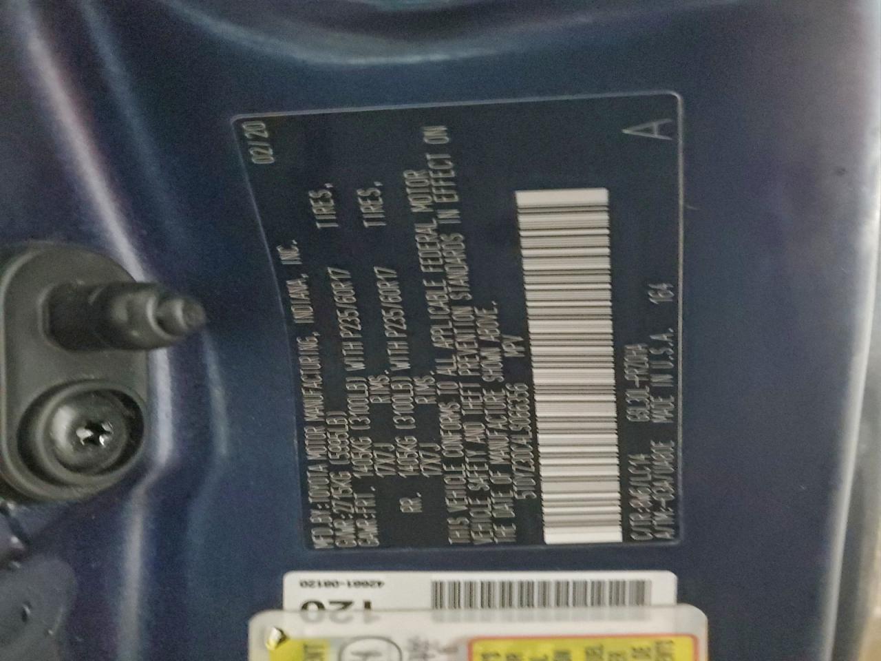 2020 TOYOTA SIENNA XLE photo 13