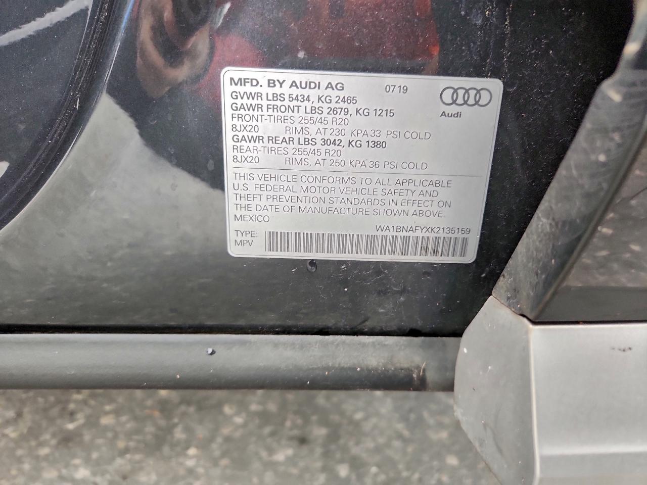 2019 AUDI Q5 PREMIUM PLUS photo 13