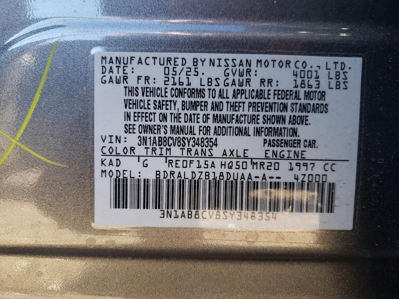 2025 NISSAN SENTRA SV photo 12