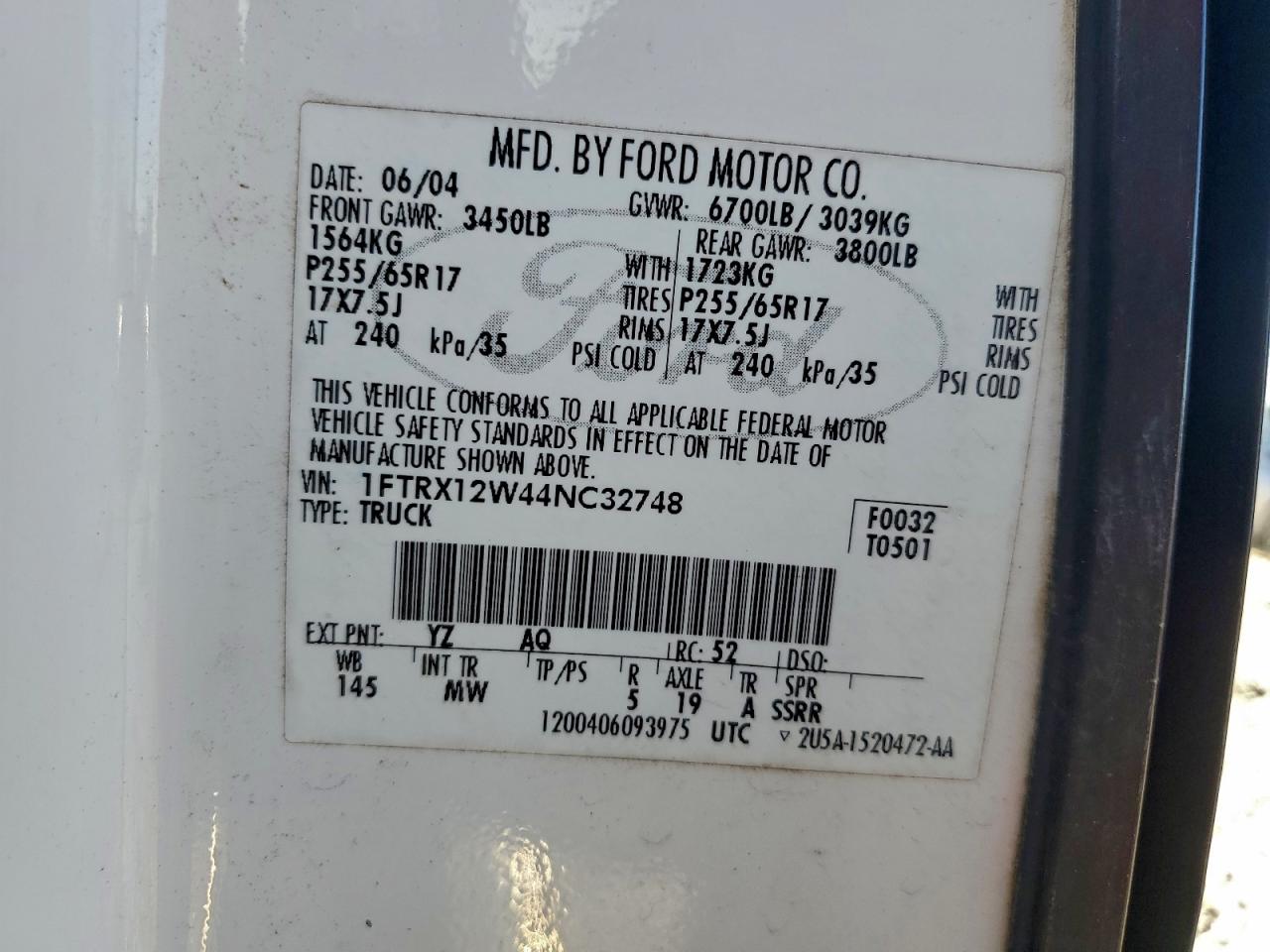 2004 FORD F150 photo 25
