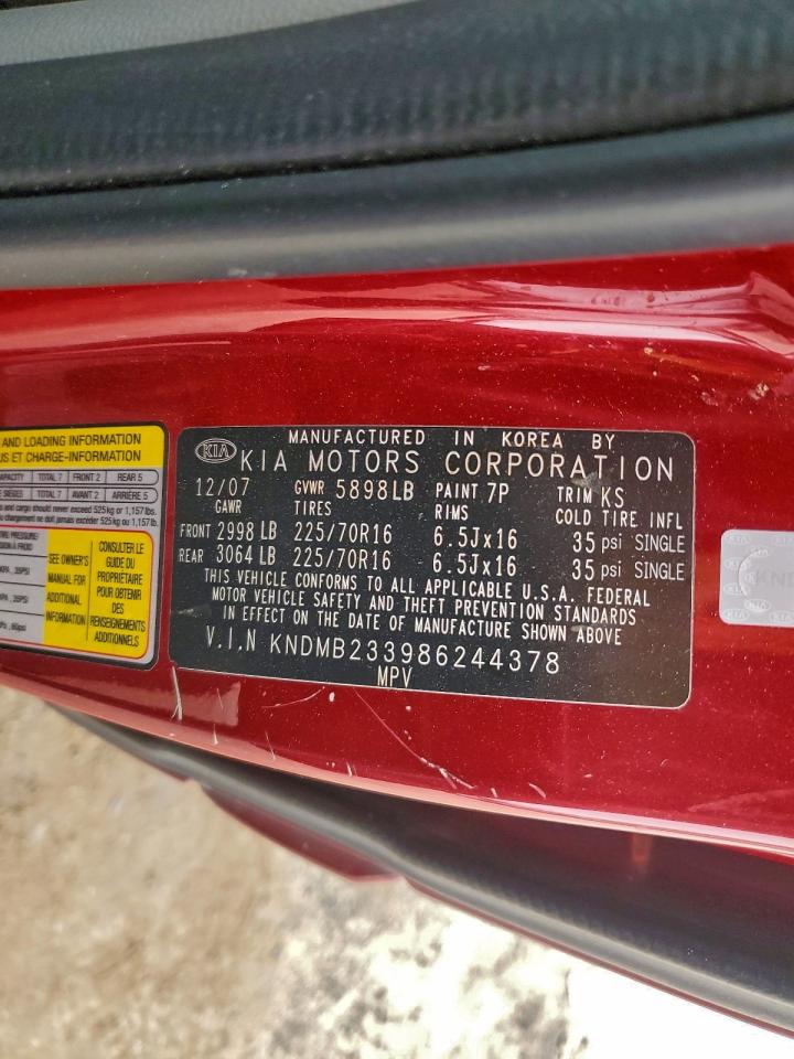 2008 KIA SEDONA EX photo 37