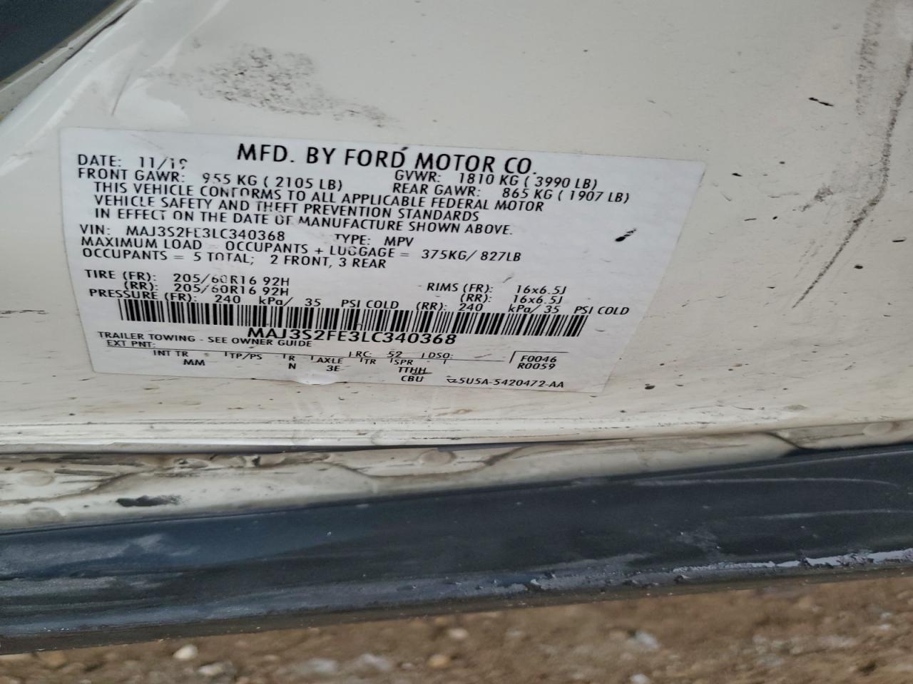 2020 FORD ECOSPORT S photo 23