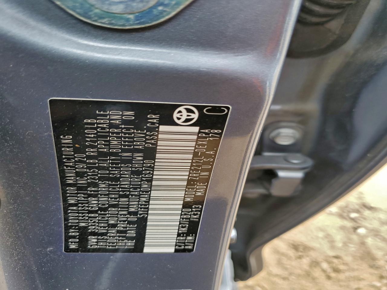 2021 TOYOTA COROLLA LE photo 12