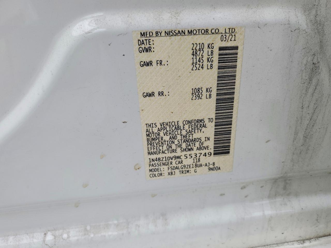 2021 NISSAN LEAF SL PLUS photo 12