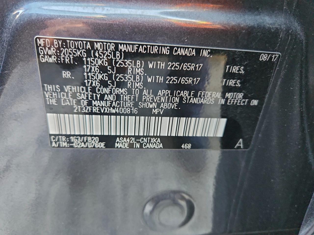 2017 TOYOTA RAV4 LE photo 14